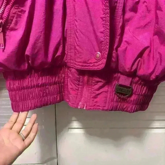 Hot Music Vintage 80s 90s Purple Pink Ski Jacket Size XL - Picture 8 of 13